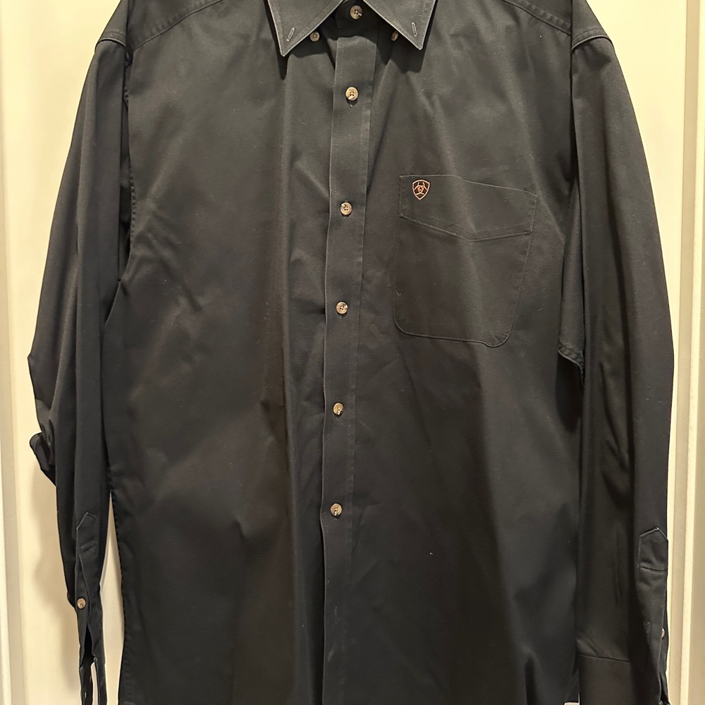 Ariat Black Casual Button Down Shirt